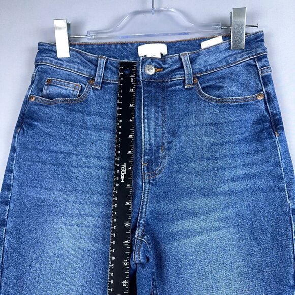 H&M Skinny Jeans Womens Size 8 Slim Fit Mid Rise Medium Wash Blue - Picture 9 of 13